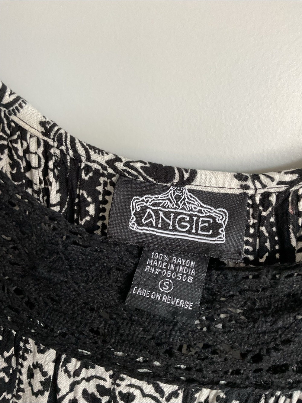 Angie Paisley Print Bell Sleeve Peasant Blouse - Picture 4 of 4